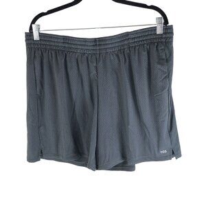 DSG Womens Mid Rise Mesh Shorts 7" Inseam Relaxed Fit Elastic Waistband Gray XL